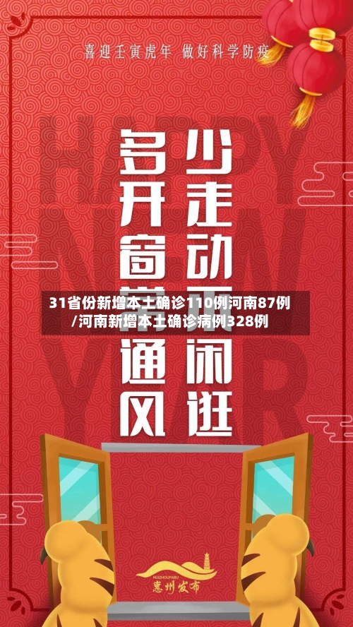 31省份新增本土确诊110例河南87例/河南新增本土确诊病例328例