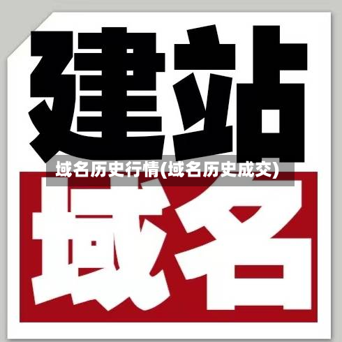 域名历史行情(域名历史成交)