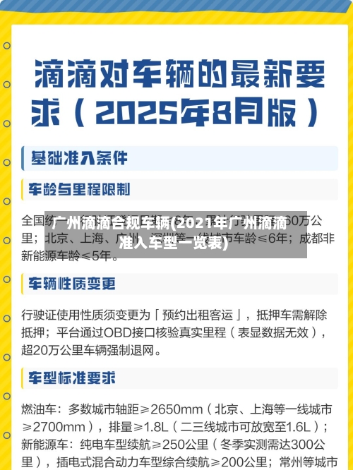 广州滴滴合规车辆(2021年广州滴滴准入车型一览表)-第2张图片