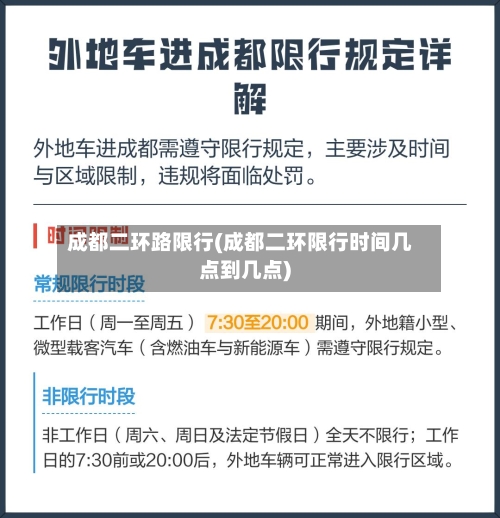 成都二环路限行(成都二环限行时间几点到几点)