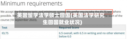 英国留学法学硕士回国(英国法学研究生回国就业状况)-第3张图片