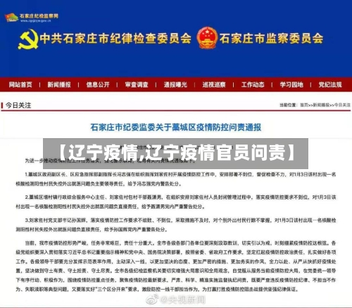 【辽宁疫情,辽宁疫情官员问责】